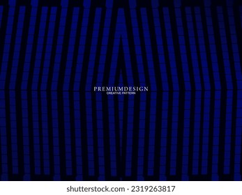 Premium background design with dark blue luxury geometric elements motif. Exclusive wallpaper design for posters, flyers, presentations, websites, etc.