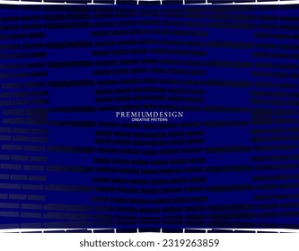 Premium background design with dark blue luxury geometric elements motif. Exclusive wallpaper design for posters, flyers, presentations, websites, etc.