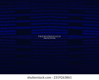 Premium background design with dark blue luxury geometric elements motif. Exclusive wallpaper design for posters, flyers, presentations, websites, etc.