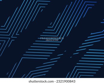 Diseño de fondo de primera calidad con motivos geométricos de lujo azul oscuro. Diseño exclusivo de fondo de pantalla para carteles, folletos, presentaciones, sitios web, etc.
