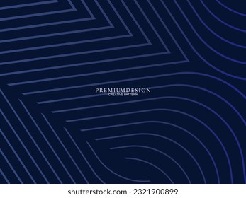 Premium background design with dark blue luxury geometric elements motif. Exclusive wallpaper design for posters, flyers, presentations, websites, etc.