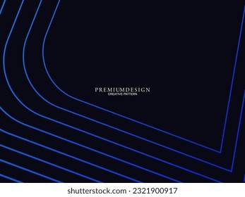Premium background design with dark blue luxury geometric elements motif. Exclusive wallpaper design for posters, flyers, presentations, websites, etc.