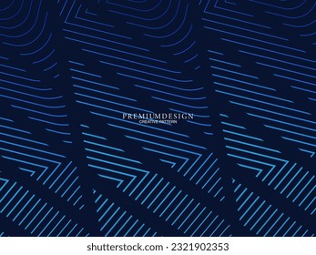 Diseño de fondo de primera calidad con motivos geométricos de lujo azul oscuro. Diseño exclusivo de fondo de pantalla para carteles, folletos, presentaciones, sitios web, etc.