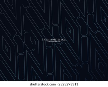 Diseño de fondo de primera calidad con motivos de lujo azul oscuro. Plantilla horizontal vectorial, para banners digitales lux business, invitaciones formales contemporáneas, vales de lujo, certificados de regalo, etc.