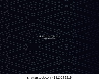Diseño de fondo de primera calidad con motivos de lujo azul oscuro. Plantilla horizontal vectorial, para banners digitales lux business, invitaciones formales contemporáneas, vales de lujo, certificados de regalo, etc.