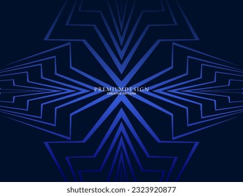 Premium background design with dark blue luxury motif. Vector horizontal template, for digital lux business banners, contemporary formal invitations, luxury vouchers, gift certificates, etc.