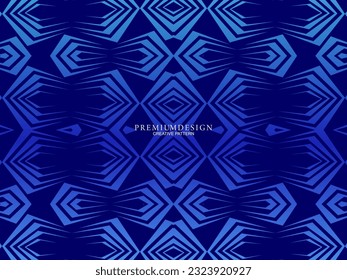 Premium background design with dark blue luxury motif. Vector horizontal template, for digital lux business banners, contemporary formal invitations, luxury vouchers, gift certificates, etc.
