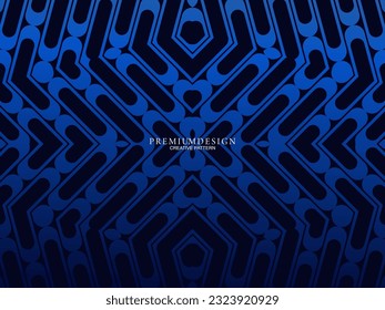 Diseño de fondo de primera calidad con motivos de lujo azul oscuro. Plantilla horizontal vectorial, para banners digitales lux business, invitaciones formales contemporáneas, vales de lujo, certificados de regalo, etc.