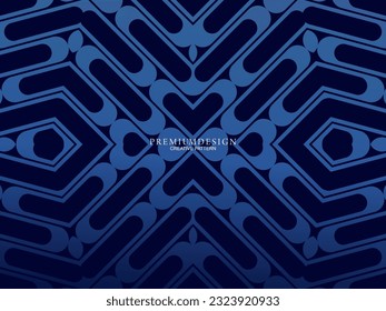 Premium-Hintergrund-Design mit dunkelblauem Luxusmotiv. Horizontale Vektorvorlage für digitale Lux-Business-Banner, zeitgenössische formale Einladungen, Luxusgutscheine, Geschenkgutscheine, etc.