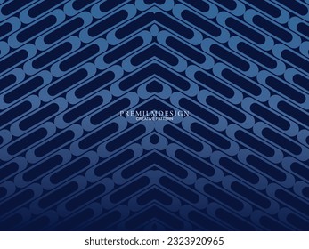 Premium background design with dark blue luxury motif. Vector horizontal template, for digital lux business banners, contemporary formal invitations, luxury vouchers, gift certificates, etc.