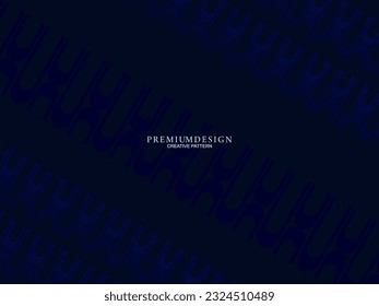 Diseño de fondo de primera calidad con motivos de lujo azul oscuro. Plantilla horizontal vectorial, para banners digitales lux business, invitaciones formales contemporáneas, vales de lujo, certificados de regalo, etc.