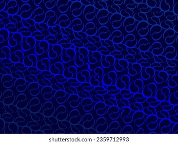 Diseño de fondo de primera calidad con motivos de lujo azul oscuro. Plantilla horizontal vectorial, para banner de negocios lux digital, invitación formal contemporánea, vale de lujo, certificado de regalo, etc.