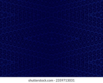 Diseño de fondo de primera calidad con motivos de lujo azul oscuro. Plantilla horizontal vectorial, para banner de negocios lux digital, invitación formal contemporánea, vale de lujo, certificado de regalo, etc.