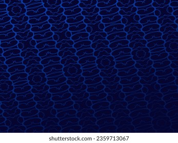 Diseño de fondo de primera calidad con motivos de lujo azul oscuro. Plantilla horizontal vectorial, para banner de negocios lux digital, invitación formal contemporánea, vale de lujo, certificado de regalo, etc.