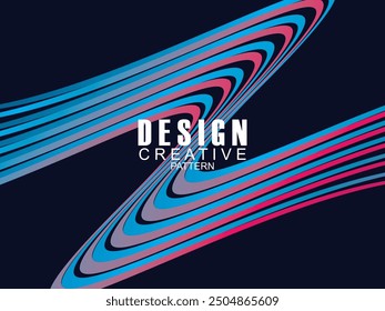 Premium background design with dark blue waving motif. Vector horizontal template, for digital luxury business banner, contemporary formal invitation, luxury voucher, gift certificate, etc.