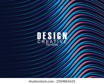 Premium-Hintergrunddesign mit dunkelblauem Wellenmotiv. Vektor horizontale Vorlage, für digitale Luxus-Business-Banner, zeitgenössische formelle Einladung, Luxus-Gutschein, Geschenkgutschein, etc.