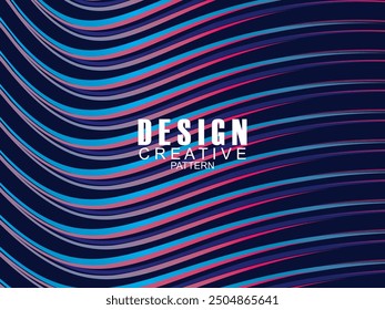 Premium background design with dark blue waving motif. Vector horizontal template, for digital luxury business banner, contemporary formal invitation, luxury voucher, gift certificate, etc.