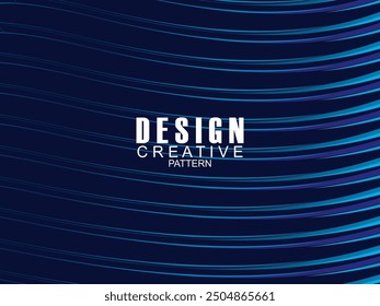 Premium-Hintergrunddesign mit dunkelblauem Wellenmotiv. Vektor horizontale Vorlage, für digitale Luxus-Business-Banner, zeitgenössische formelle Einladung, Luxus-Gutschein, Geschenkgutschein, etc.
