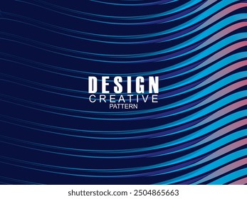 Premium background design with dark blue waving motif. Vector horizontal template, for digital luxury business banner, contemporary formal invitation, luxury voucher, gift certificate, etc.