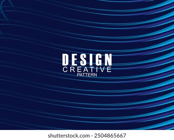 Premium background design with dark blue waving motif. Vector horizontal template, for digital luxury business banner, contemporary formal invitation, luxury voucher, gift certificate, etc.