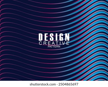 Premium background design with dark blue waving motif. Vector horizontal template, for digital luxury business banner, contemporary formal invitation, luxury voucher, gift certificate, etc.