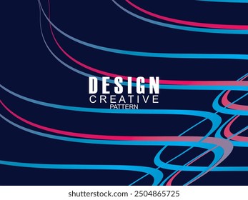 Diseño de fondo de Premium con motivo ondulado azul oscuro. Plantilla Horizontal de Vector, para el Anuncio de negocios de lujo digital, invitación formal contemporánea, cupón de lujo, certificado de regalo, etc.