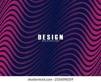 Premium background design with dark blue waving motif. Vector horizontal template, for digital luxury business banner, contemporary formal invitation, luxury voucher, gift certificate, etc.