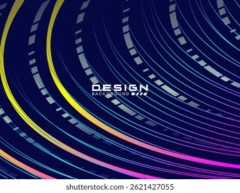 Premium background design with dark blue waving motif. Vector horizontal template, for digital luxury business banner, contemporary formal invitation, luxury voucher, gift certificate, etc. 
