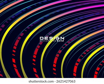 Premium background design with dark blue waving motif. Vector horizontal template, for digital luxury business banner, contemporary formal invitation, luxury voucher, gift certificate, etc. 