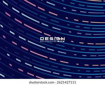 Design de fundo premium com motivo de ondulação azul escuro. Modelo horizontal vetorial, para banner de negócios de luxo digital, convite formal contemporâneo, voucher de luxo, certificado de presente, etc. 