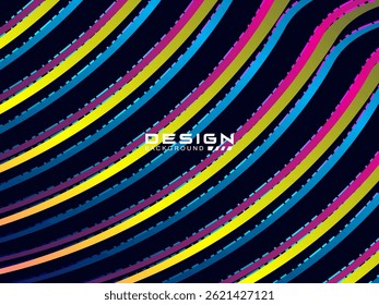 Premium background design with dark blue waving motif. Vector horizontal template, for digital luxury business banner, contemporary formal invitation, luxury voucher, gift certificate, etc. 