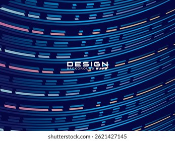 Premium-Hintergrunddesign mit dunkelblauem Wellenmotiv. Vektor horizontale Vorlage, für digitale Luxus-Business-Banner, zeitgenössische formelle Einladung, Luxus-Gutschein, Geschenkgutschein, etc. 