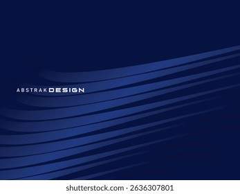 Premium background design with dark blue luxury motif. Vector horizontal template, for digital lux business banners, contemporary formal invitations, luxury vouchers, gift certificates, etc.
