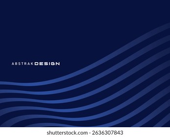 Premium background design with dark blue luxury motif. Vector horizontal template, for digital lux business banners, contemporary formal invitations, luxury vouchers, gift certificates, etc.