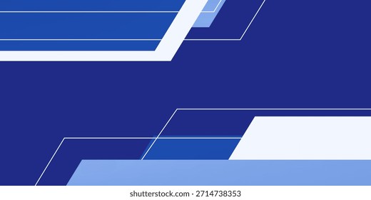 Diseño de fondo de Premium con patrón geométrico azul oscuro. Plantilla Horizontal del Vector para el Anuncio de negocios digital de Lux, invitación formal, vale de lujo, certificado de regalo prestigioso