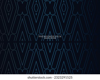 Diseño de fondo de primera calidad con motivos de color verde oscuro y elementos geométricos de lujo. Diseño exclusivo de fondo de pantalla para carteles, folletos, presentaciones, sitios web, etc.