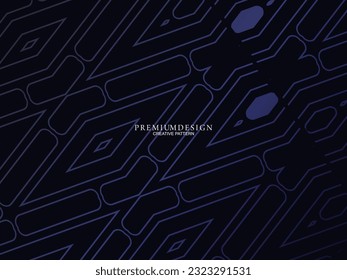 Diseño de fondo de primera calidad con motivos de color verde oscuro y elementos geométricos de lujo. Diseño exclusivo de fondo de pantalla para carteles, folletos, presentaciones, sitios web, etc.