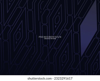 Premium background design with dark green motif luxury geometric elements. Exclusive wallpaper design for posters, flyers, presentations, websites, etc.