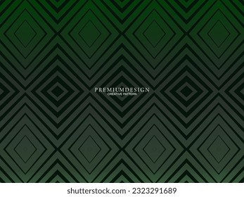 Diseño de fondo de primera calidad con motivos de color verde oscuro y elementos geométricos de lujo. Diseño exclusivo de fondo de pantalla para carteles, folletos, presentaciones, sitios web, etc.