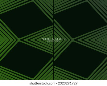 Premium background design with dark green motif luxury geometric elements. Exclusive wallpaper design for posters, flyers, presentations, websites, etc.