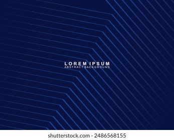 Premium background design with diagonal blue stripes pattern. Modern vector horizontal template, for banner, ,digital luxury business, contemporary formal invitation, voucher, gift certificate, etc.