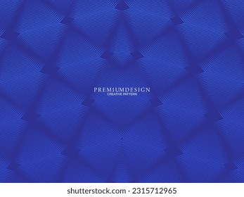 Premium-Hintergrund-Design mit diagonal dunkelblauem Streifen Muster. Horizontale Vektorvorlage für den digitalen Lux-Business-Banner, zeitgemäße formelle Einladung, Luxusgutschein, angesehene Geschenkgutscheine