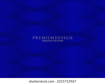 Premium background design with diagonal dark blue stripe pattern. Vector horizontal template for digital lux business banner, contemporary formal invitation, luxury voucher, prestigious gift certifica