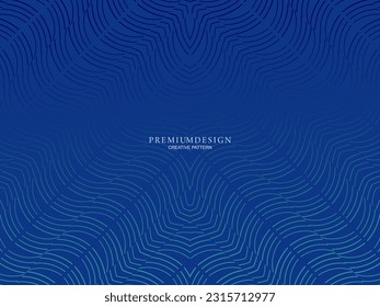 Premium background design with diagonal dark blue stripe pattern. Vector horizontal template for digital lux business banner, contemporary formal invitation, luxury voucher, prestigious gift certifica