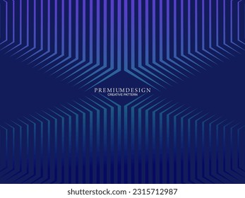 Premium background design with diagonal dark blue stripe pattern. Vector horizontal template for digital lux business banner, contemporary formal invitation, luxury voucher, prestigious gift certifica