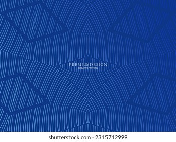 Premium background design with diagonal dark blue stripe pattern. Vector horizontal template for digital lux business banner, contemporary formal invitation, luxury voucher, prestigious gift certifica