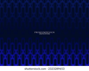Diseño de fondo premium con patrón diagonal de banda azul oscuro. Plantilla horizontal vectorial para banner de negocios lux digital, invitación formal contemporánea, vale de lujo, prestigioso certificado de regalo
