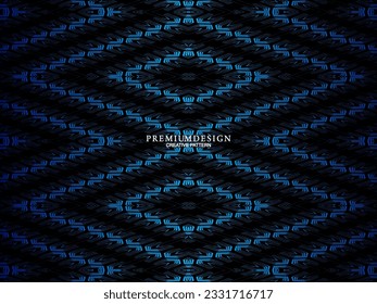Premium background design with diagonal dark blue stripes pattern. Vector horizontal template for digital lux business banner, contemporary formal invitation, luxury voucher, prestigious gift certific