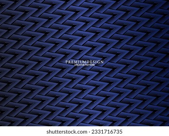 Premium background design with diagonal dark blue stripes pattern. Vector horizontal template for digital lux business banner, contemporary formal invitation, luxury voucher, prestigious gift certific