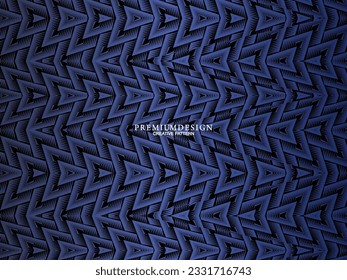 Premium background design with diagonal dark blue stripes pattern. Vector horizontal template for digital lux business banner, contemporary formal invitation, luxury voucher, prestigious gift certific